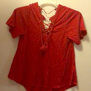 Medium Hint of Mint Crocheted Shirt